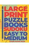 Large print Puzzle Books sudoku Easy To Medium