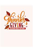 Thanksgiving Coloring Book for Kids