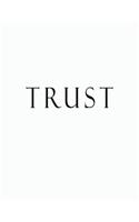 Trust: Black and white Decorative Book to Stack Together on Coffee Tables, Bookshelves and Interior Design - Add Bookish Charm Decor to Your Home - Stack D