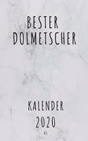 BESTER Dolmetscher KALENDER 2020: Cooles Geschenk für einen Dolmetscher - Kalender Geschenkidee für das Jahr 2020 im White Design - mit zusätzlicher Jahresübersicht und Kontaktliste 