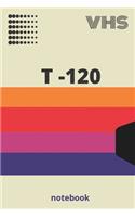 VHS T-120 notebook