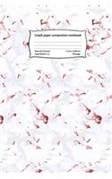 Graph paper composition notebook: Composition notebook graph paper - Quadrille notebook mead graph notebook - used for math or science purposes for teens and adults. The larger quad (2 Graphing Paper Composition Notebook 5 Squares Per Inch 6.0 X 9.0)