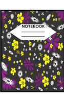 Notebook: NOTEBOOK Cute Blank Wide Ruled Notebook for Students, Kids and Teens -Wide Lined Journal for School and College for Writing & Notes .