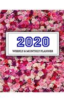 2020 Planner Weekly and Monthly: Jan 1, 2020 to Dec 31, 2020: Weekly & Monthly Planner + Calendar Views - Inspirational Quotes and Navy Floral Cover - ... December 2020