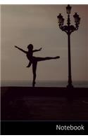Notebook: Ballet Ballerina themed ruled Notebook / Journal / Diary / Composition Book / Planner / Log Book / Notes - 6 x 9 inches (15,24 x 22,86 cm), 110 wide