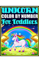 Unicorn Color By Number For Toddlers