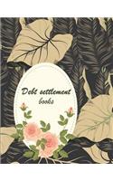 Debt settlement books