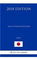 Rules of Criminal Procedure (Japan) (2018 Edition)