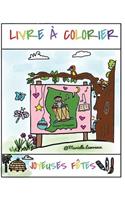 Livre à colorier: Joyeuses Fêtes