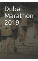 Dubai Marathon 2019: Blank Lined Journal