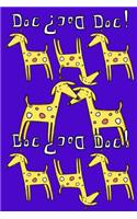 Bullet Journal Notebook for Dog Lovers, Yellow Dogs in a Row 4: Graph Design - 162 Numbered Pages with 150 Graph Style Grid Pages, 6 Index Pages and 2 Key Pages for Journaling, Writing, Planning and Doodling, for
