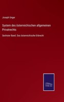 System des österreichischen allgemeinen Privatrechts