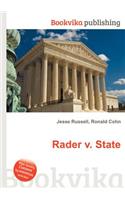 Rader V. State: (English)