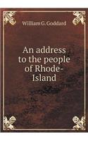 An address to the people of Rhode-Island