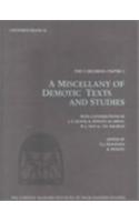 Miscellany of Demotic Texts and Studies