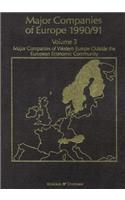 Major Companies of Europe 1990/91 Volume 3