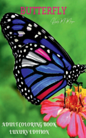 Butterfly Adult Coloring Book Luxury Edition : An Adult Coloring Book with Beautiful Butterflies | Mantra Craft Coloring Book | 36 Premium Butterfly ... Book for Stress Relieving and Relaxation