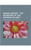 Annual Report - The Secretary of the Interior