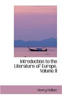 Introduction to the Literature of Europe, Volume II