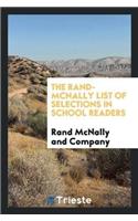 Rand-McNally List of Selections in School Readers