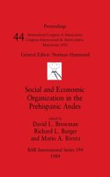 Social and Economic Organization in the Prehispanic Andes