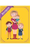 Recipes: Kid Cookbook to Write In: Collect the Recipes You Love in Your Own Custom Cookbook (100-Recipe Journal and Organizer) All In One Place: Recipes, Coo(24 Recipes)