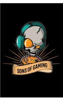 Sons Of Gaming: Journal Game I Gaming I Paperback I Notebook I Skull