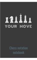 Your Move Chess notation notebook