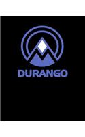 Durango: Colorado Notebook For Work, Home or School With Lined College Ruled White Paper. Note Pad Composition Journal For Skiing And Snowboarding Fans. Back