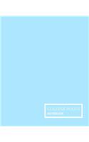 Pastel Blue College Ruled Notebook