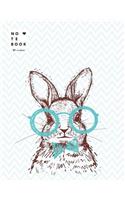 Notebook by c cher: Mr.Rabbit cover and Dot Graph Line Sketch pages, Extra large (8.5 x 11) inches, 110 pages, White paper, Sketch, Notebook journal(1 Mr.Rabbit Notebook)