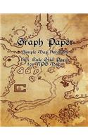 Graph Paper Simple Map Notebook Hex Rule Grid Paper for RPG Maps: Blank 120 Pages 8.5 x 11 Inch Square Grid Notebook