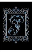 P: Initial Monogram Notebook