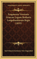 Fragmenta Versionis Graecae Legum Rotharis Longobardorum Regis (1835)
