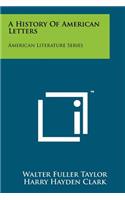 History of American Letters