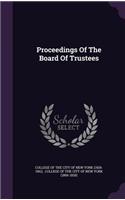 Proceedings of the Board of Trustees