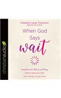 When God Says "Wait": Navigating life's detours and delays without losing your faith, your friends, or your mind