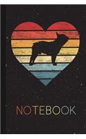 Notebook: French Bulldog Lover Gifts Present for Pet Owner Silhouette Blank Lined Notebook for Dog Mom Dad Cool Gift Idea for Men Women Kids Journal Thanksgiv