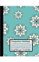 Composition Notebook: MANDALA: Notebook For Students Perfect Sized With 100 Pages