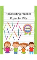 Handwriting Practice Paper for Kids