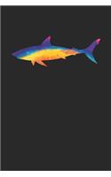 Tie Dye Shark Notebook - Sharks Gift - Vintage Shark Lover Journal - Tie Dye Diary for Shark Lovers Zookeepers Endangered Animal Activists