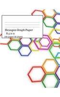 Hexagon Graph Paper: Hexagonal Paper Notebooks, Large Hexagon, Graph Paper Hexagon, 160 Pages/ 80 Sheets, 8.5 X 11 Size. Chemistry Theme
