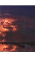Thunderstorm Ocean Twilight Storm Chasing Clouds Weather Forecast Meteorology: Notebook Journal Diary Composition Book Large Size 150 Ruled Pages for School, Office or Home Softcover Great Gift