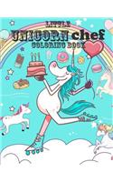 Little Unicorn Chef Coloring Book