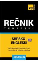 Srpsko-Engleski (Britanski) Tematski Recnik - 3000 Korisnih Reci