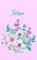 Notizen: Das Blumen Mohnblumen Notizbuch Für Lehrerinnen Und Lehrer Tagebuch - Notebook - Skizzen - Blankobuch