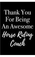 Thank You for Being an Awesome Horse Riding Coach