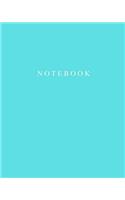 Notebook - Daily Journal Tiffany Blue: (8 X 10) Writing Journal, 100 Pages, Smooth Matte Cover