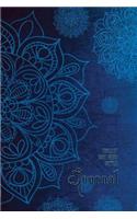Bullet Dot Grid Style Journal: Beautiful Blue Mandala Bullet Dot Grid Style Journal in 6x9 Softcover Paperback Notebook Vol. 02