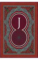 Monogram "J" Notebook: Blank Journal Diary Log(10 Monogram Arabesqueone 150 Lined)